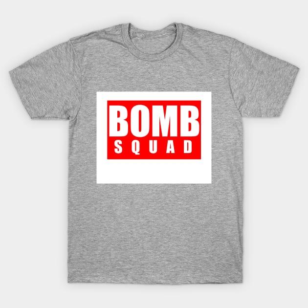 Bomb Squad - Solid Logo T-Shirt by GodzillaMendoza